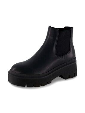 Vegan Leather Slip On Chelsea Ankle Boot Memory Foam